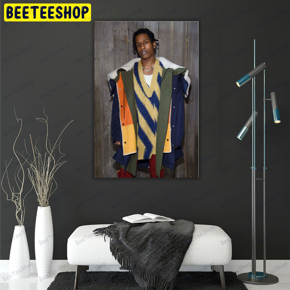 A$ap Rocky Rakim Mayers Rapper Asap Music Portrait Canvas