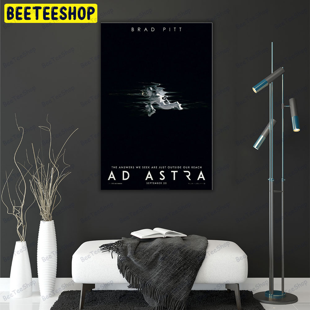 Ada Astra Brad Pitt Art Portrait Canvas