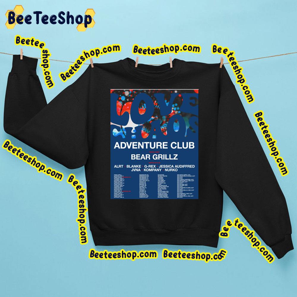 Adventure Club Love Chaos 2022 Blue Tour Trending Unisex T-Shirt