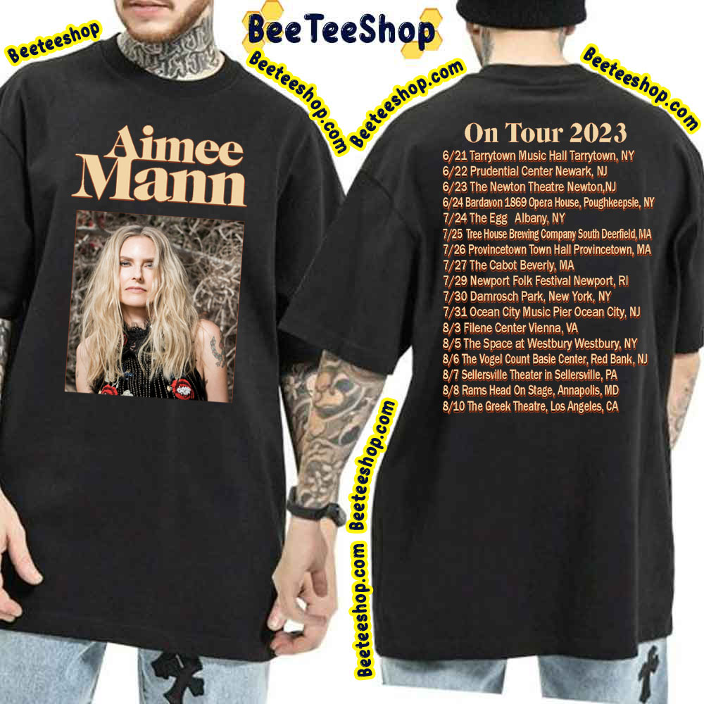 Aimee Mann On Tour 2023 Double Sided Trending Unisex T-Shirt