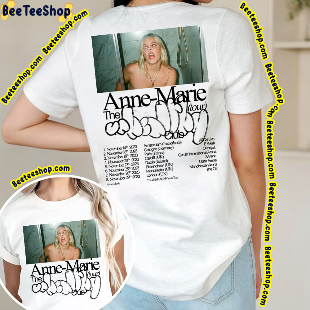 Annemarie Unhealthy Tour 2023 Double Sided Trending Unisex T-Shirt