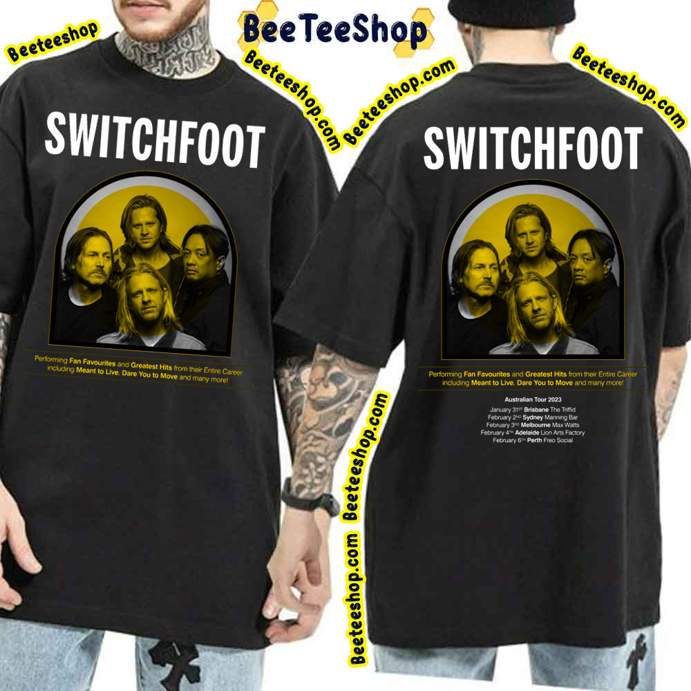 Australia Tour 2023 Switchfoot Double Sided Trending Unisex T-Shirt