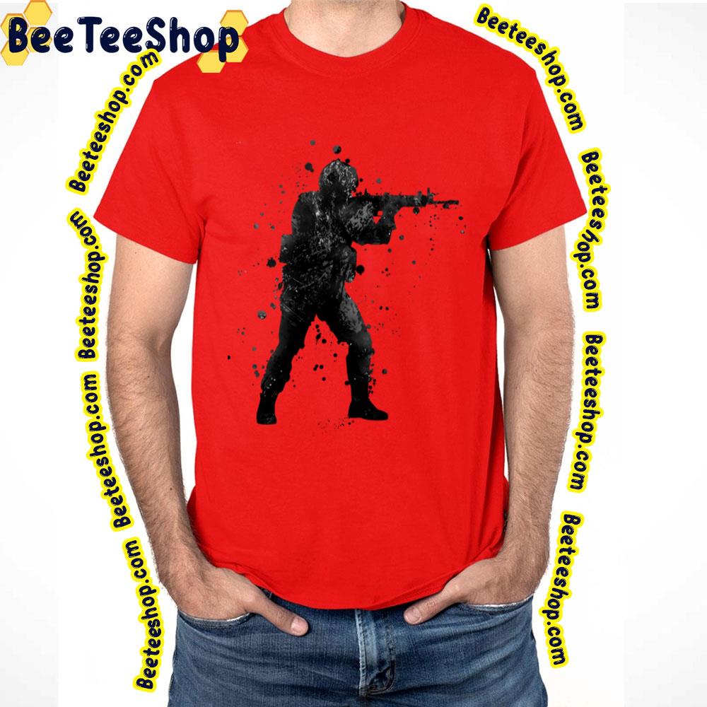 Black Art Counter Strike Trending Unisex T-Shirt