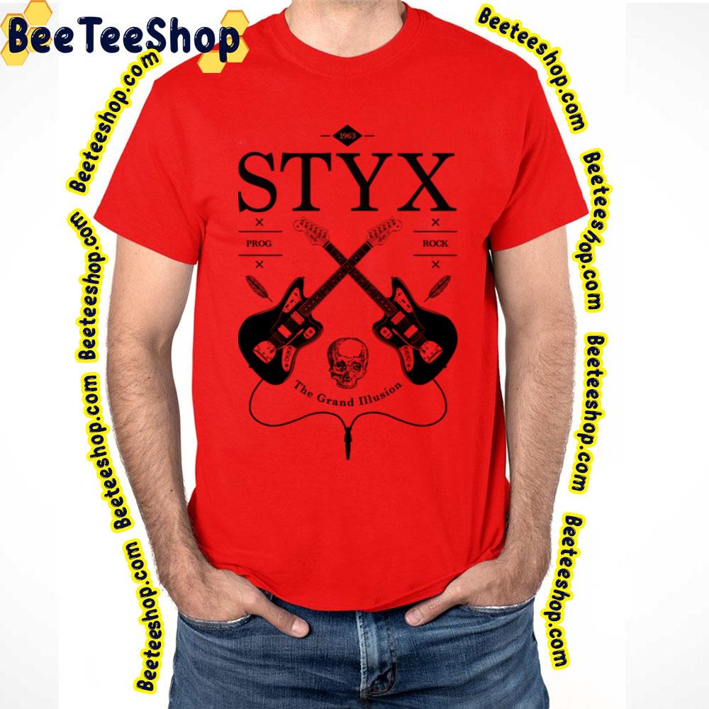 Black Guitar Styx Trending Unisex T-Shirt