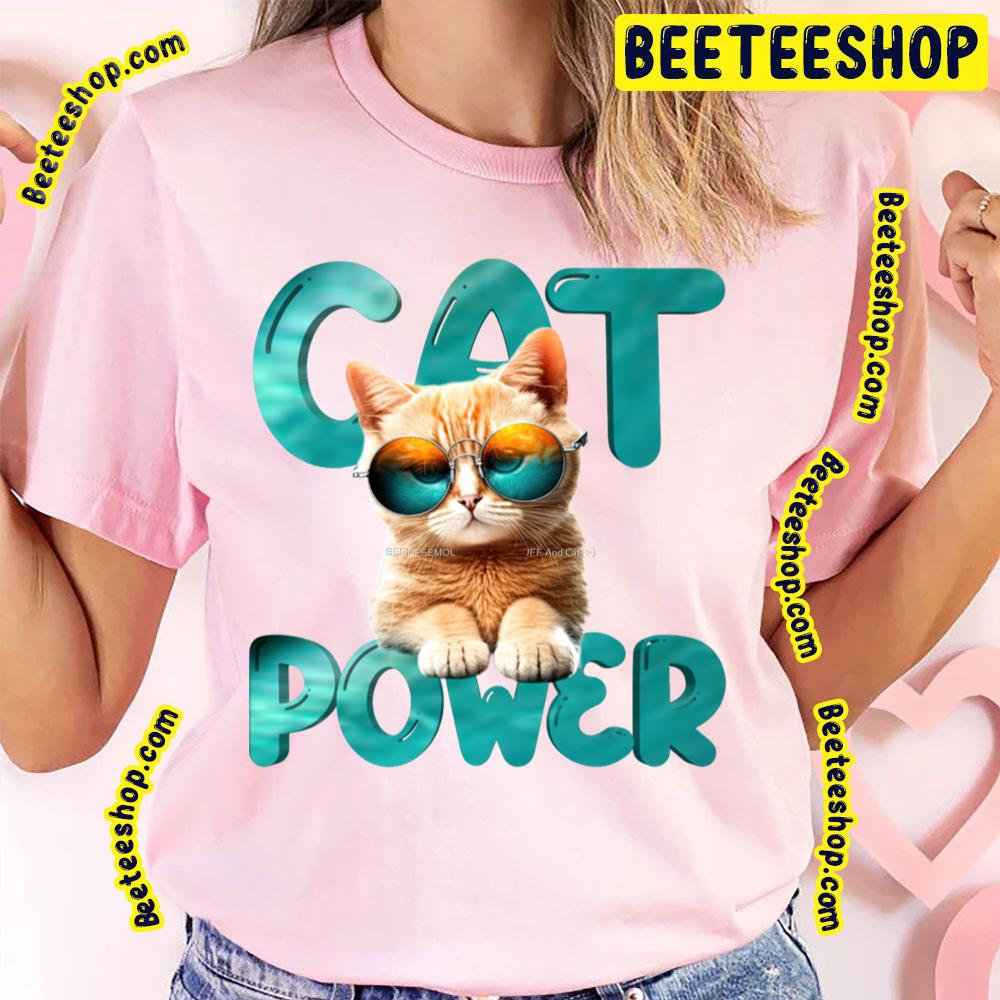 Blue Art Cat Power Trending Unisex T-Shirt