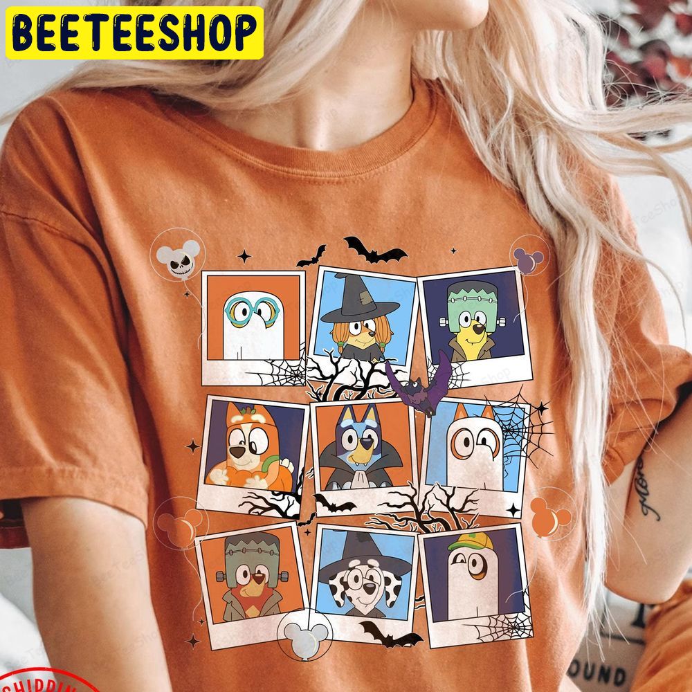 Bluey Halloween Bluey And Bingo Spooky Trick Or Treat Trending Unisex T-Shirt