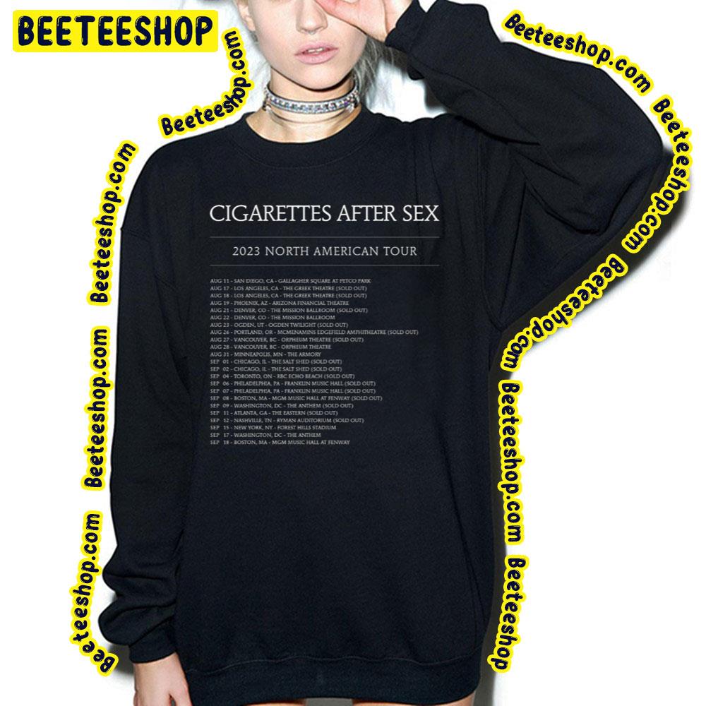 Cigarettes After Sex North America 2023 Tour Dates Trending Unisex T-Shirt  - Beeteeshop