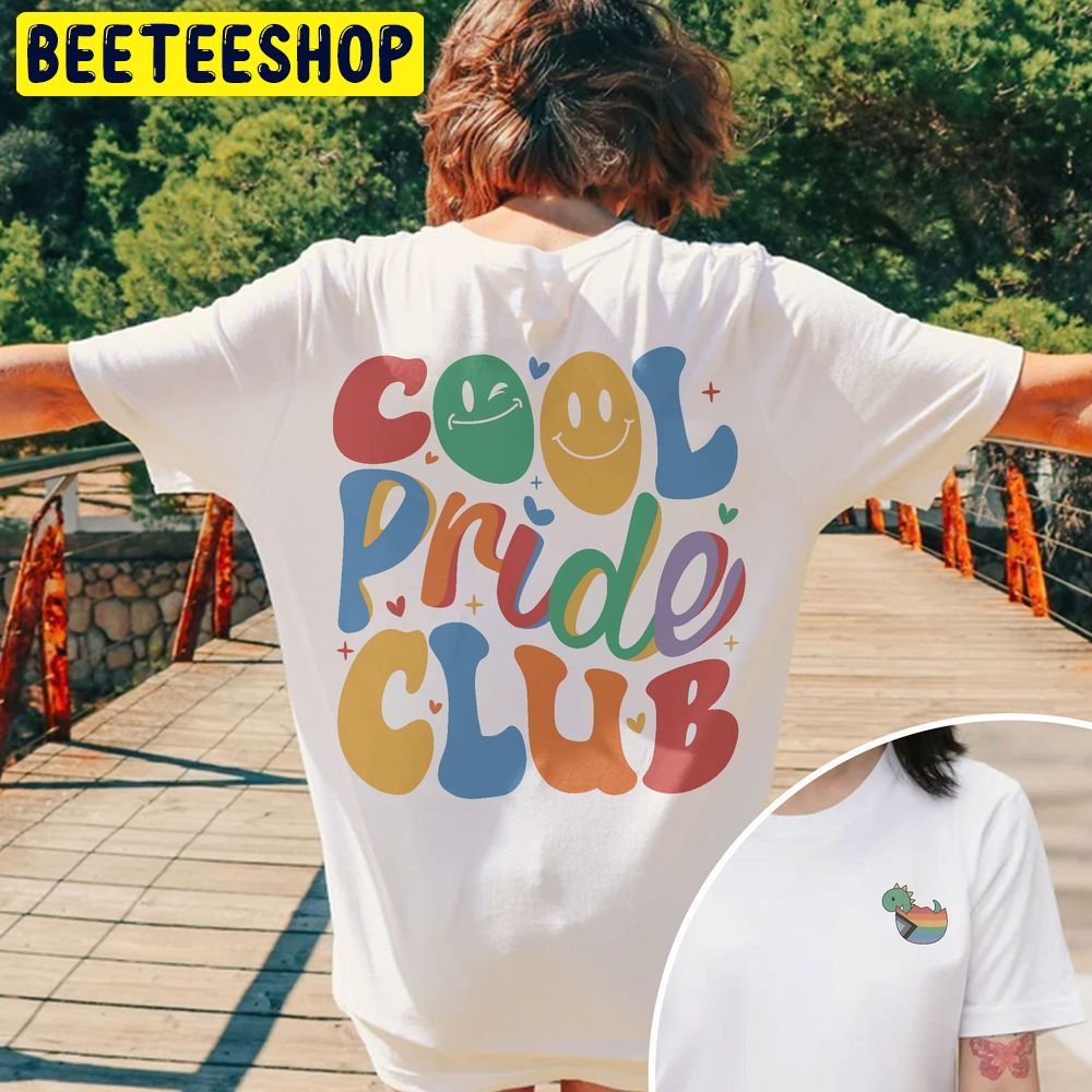 Cool Pride Club Gay Lgbt Rainbow Double Sided Trending Unisex T-Shirt