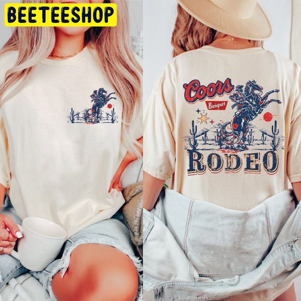 Coors Cowboy Retro Double Sided Trending Unisex T-Shirt