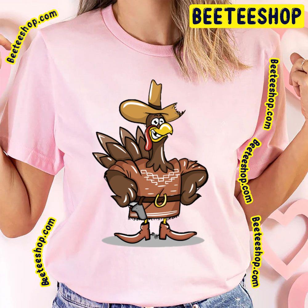 Cowboy Turkey Trending Unisex T-Shirt