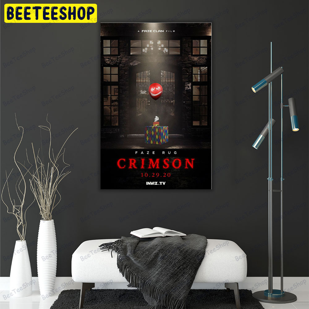 Crimson Faze Rug Horror Movie Portrait Canvas