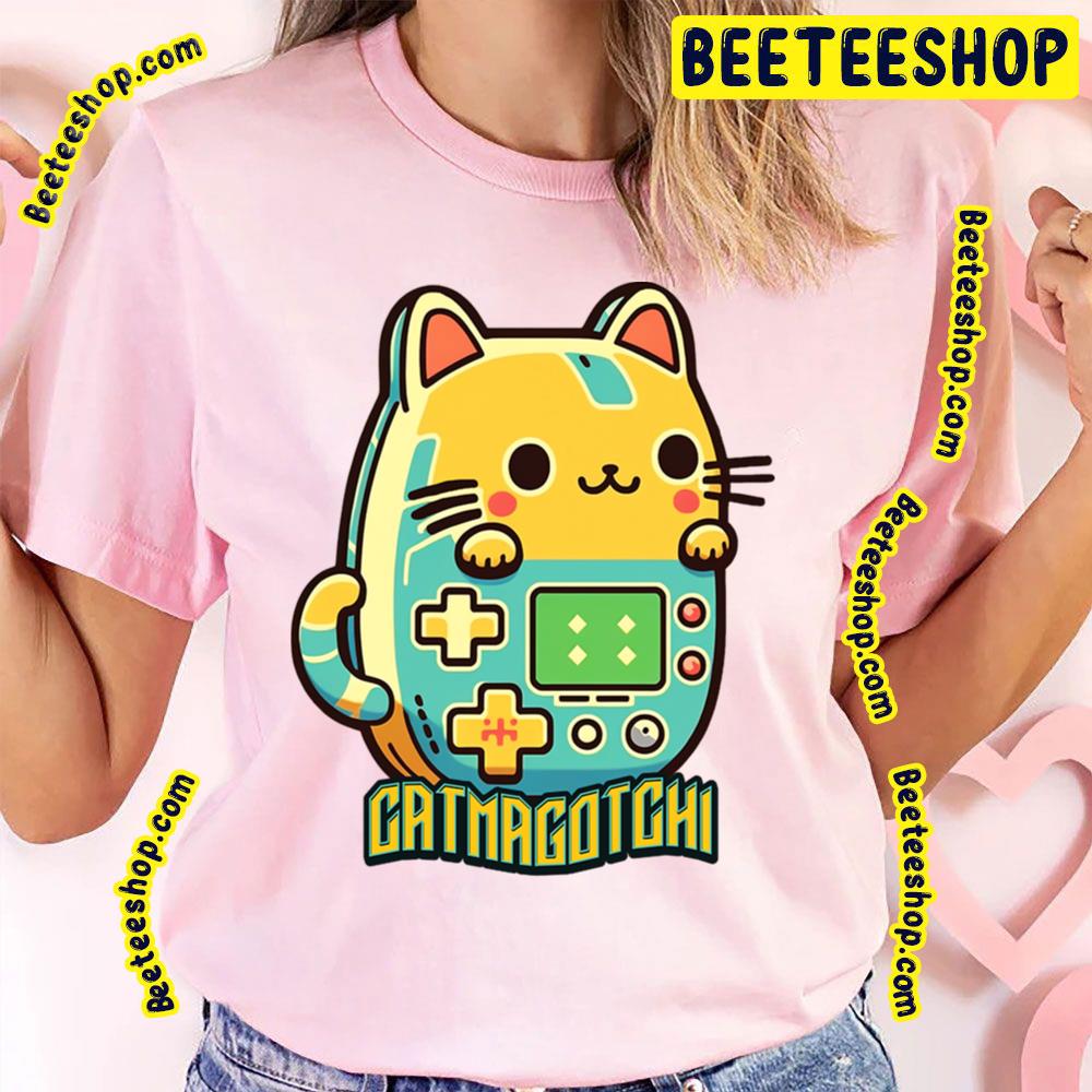 Cute Cat Tamagotchi Trending Unisex T-Shirt