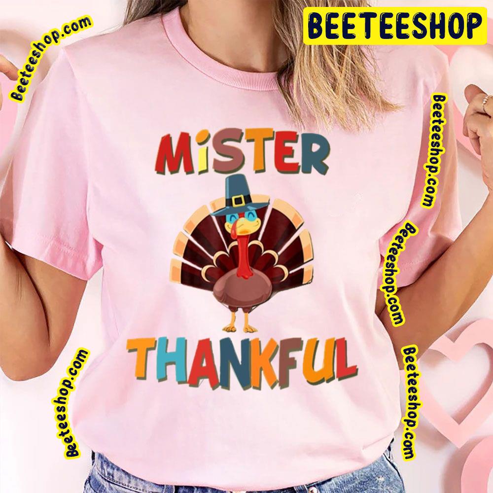 Cute Mister Thankful Turkey Trending Unisex T-Shirt