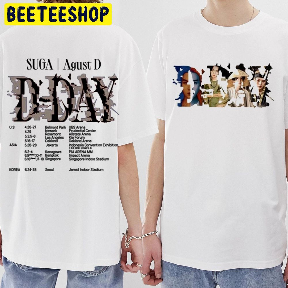 D-Day Tour 2023 Min Yoongi Double Sided Trending Unisex T-Shirt