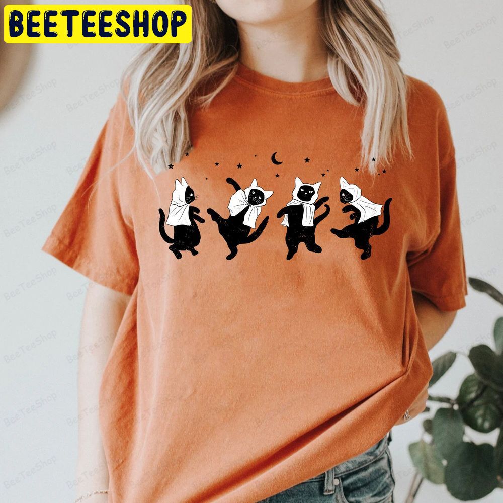 Dancing Cat Halloween Trending Unisex T-Shirt