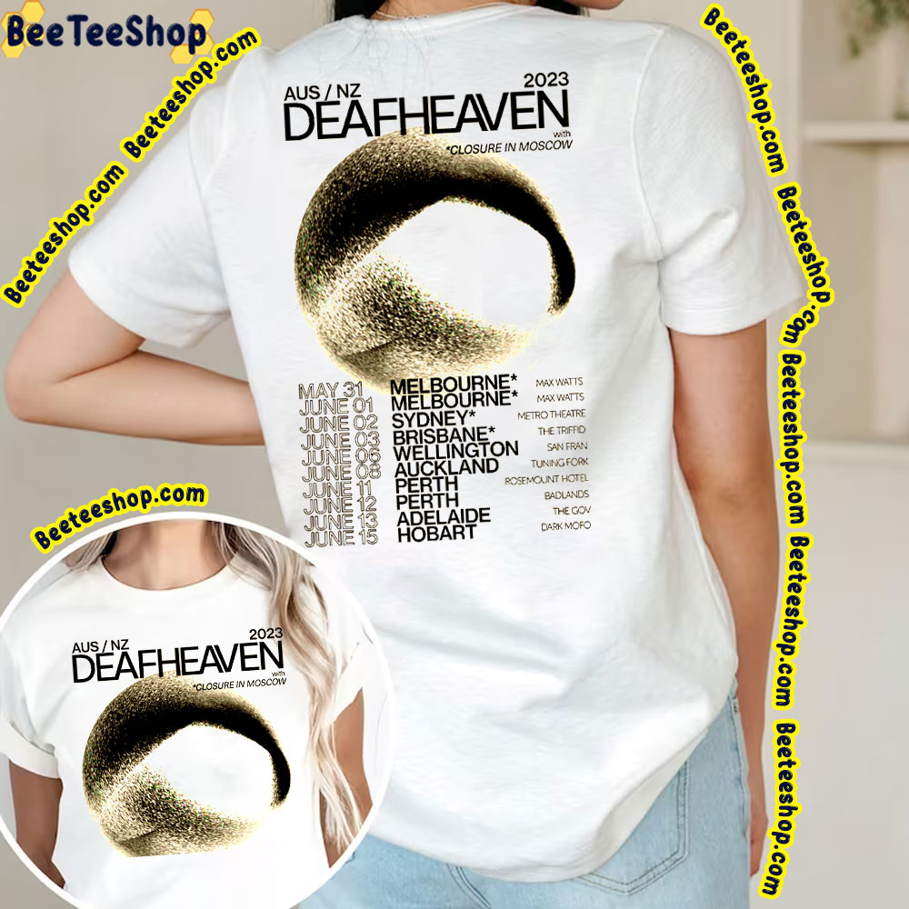 Deafheaven Aus Nz 2023 Tour Dates Double Sided Trending Unisex T-Shirt