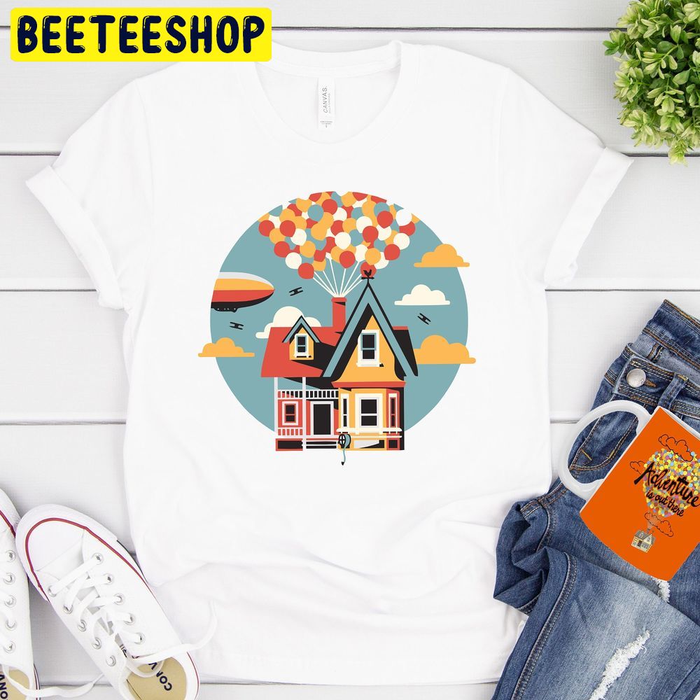 Disney Inspired Up House Balloons Retro Vintage Trending Unisex T-Shirt