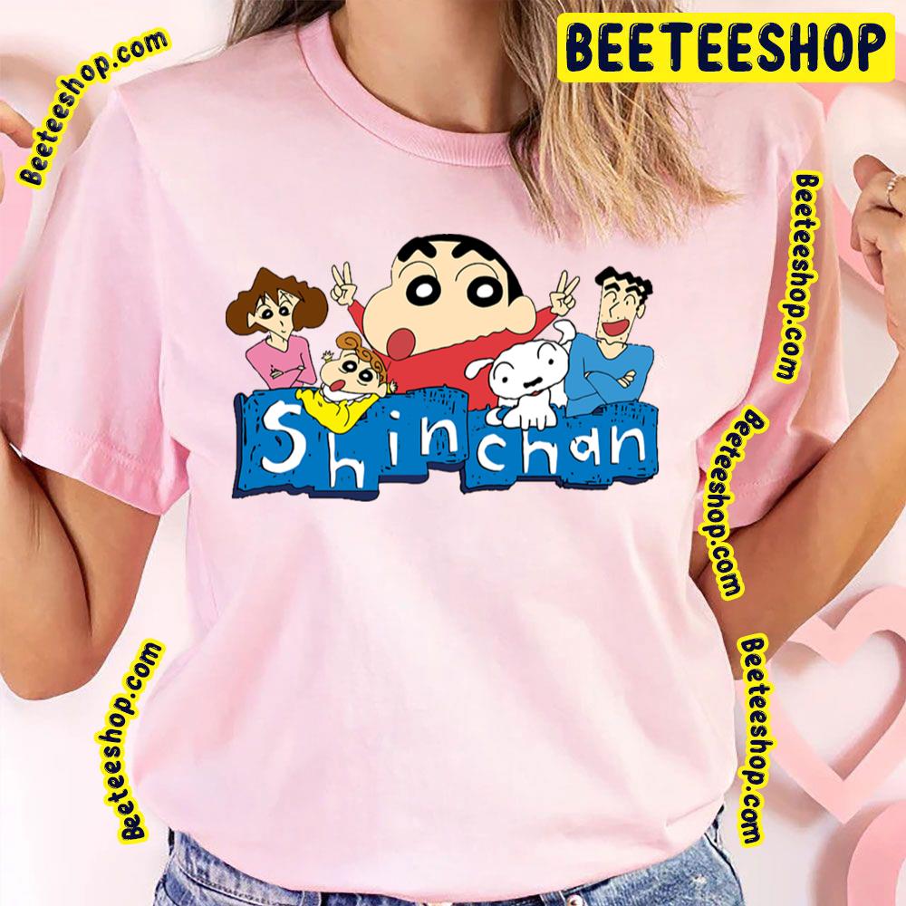 Family Happy Crayon Shin Chan Trending Unisex T-Shirt