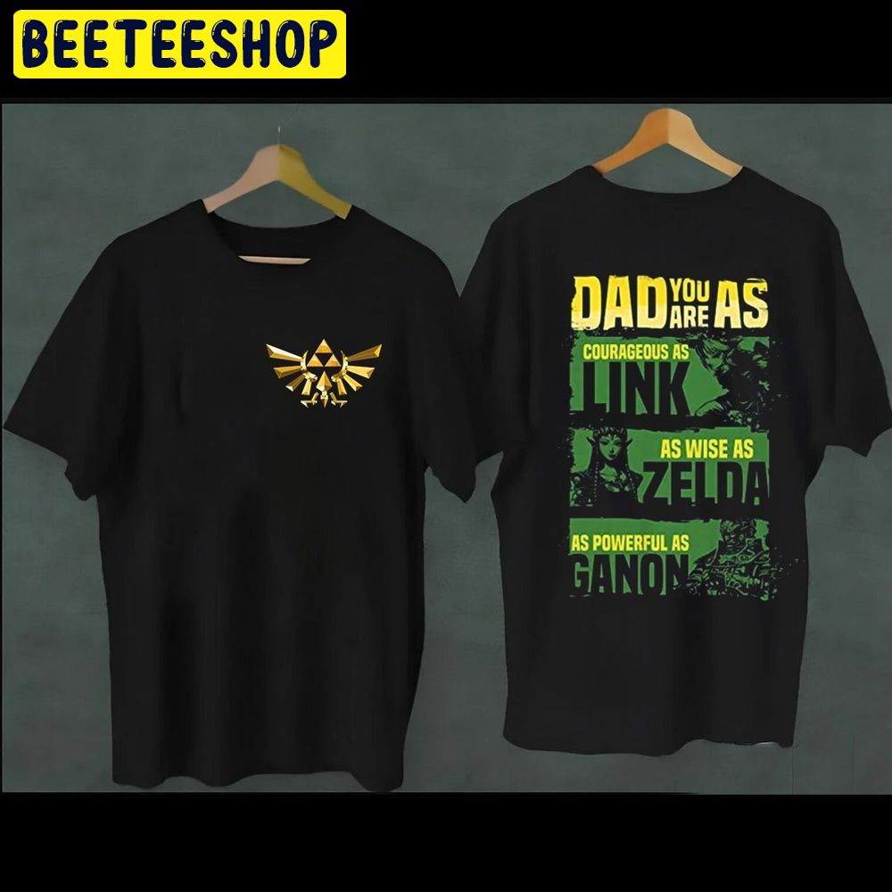 Father Day Zelda Legend Of Zelda Dad Dad Double Sided Trending Unisex T-Shirt