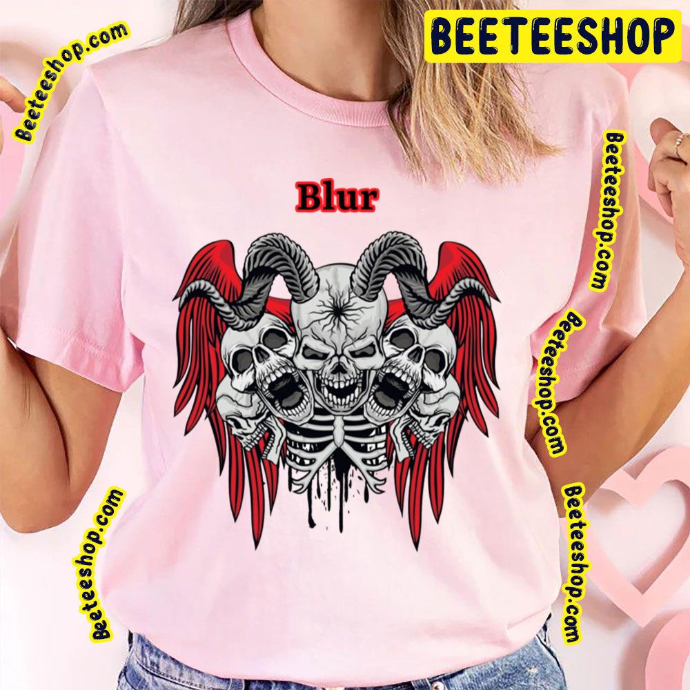 Five Skulls And Wings Blur Trending Unisex T-Shirt