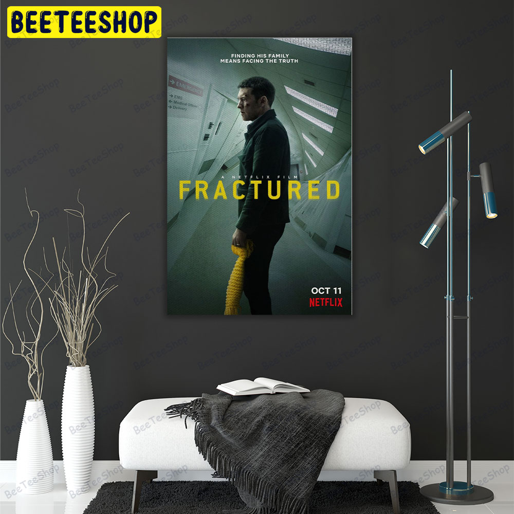 Fractured Sam Worthington Movie Portrait Canvas