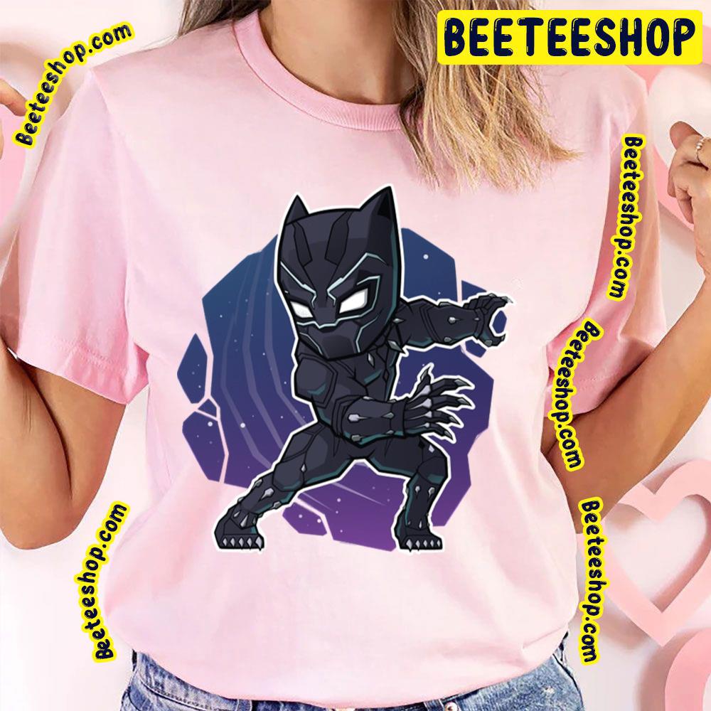 Funny Chibi Black Panther Trending Unisex T-Shirt