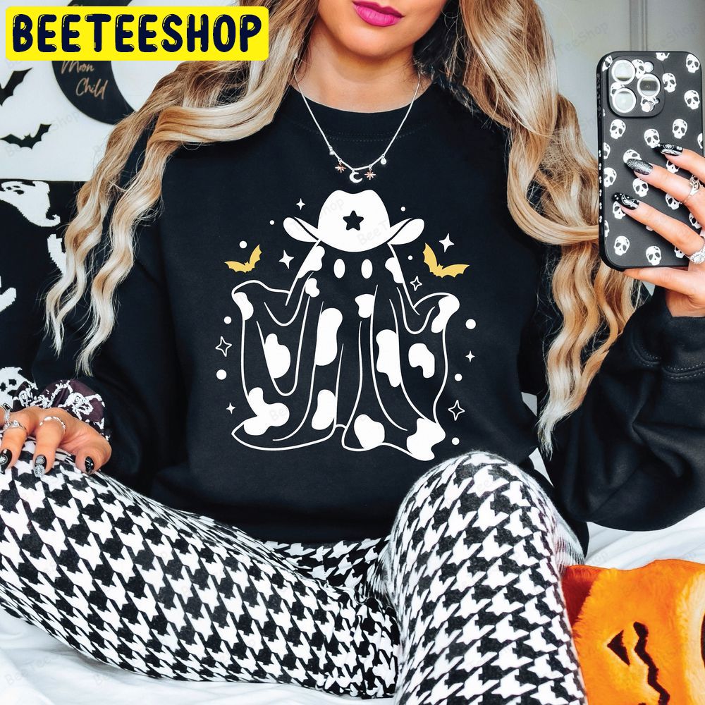 Ghost Retro French Halloween Trending Unisex Sweatshirt