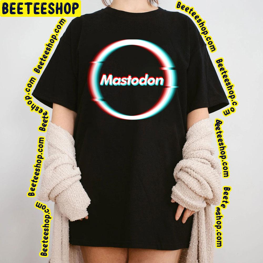 Glitch Art Mastodon Trending Unisex T-Shirt