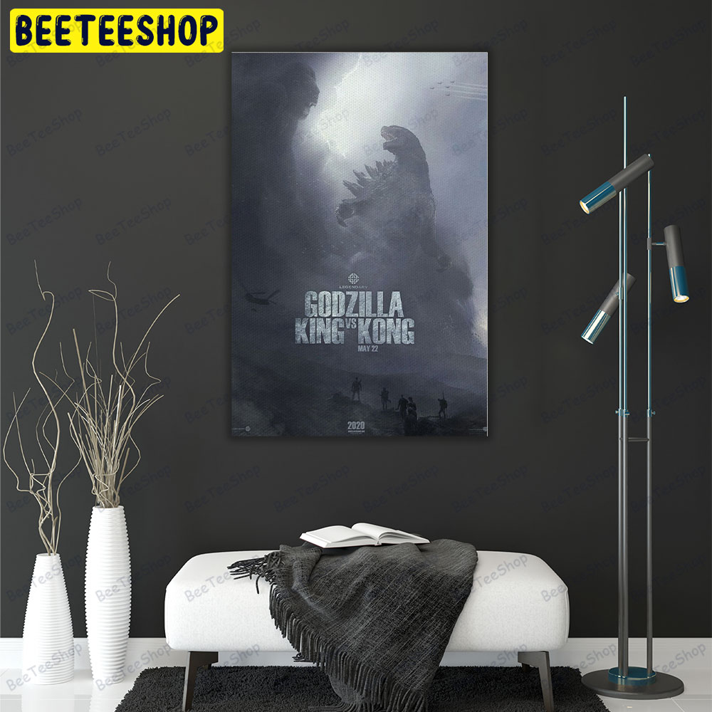 Godzilla Vs King Kong 2020 Design Portrait Canvas