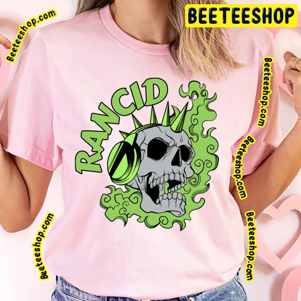 Green Skull Headphones Rancid Trending Unisex T-Shirt