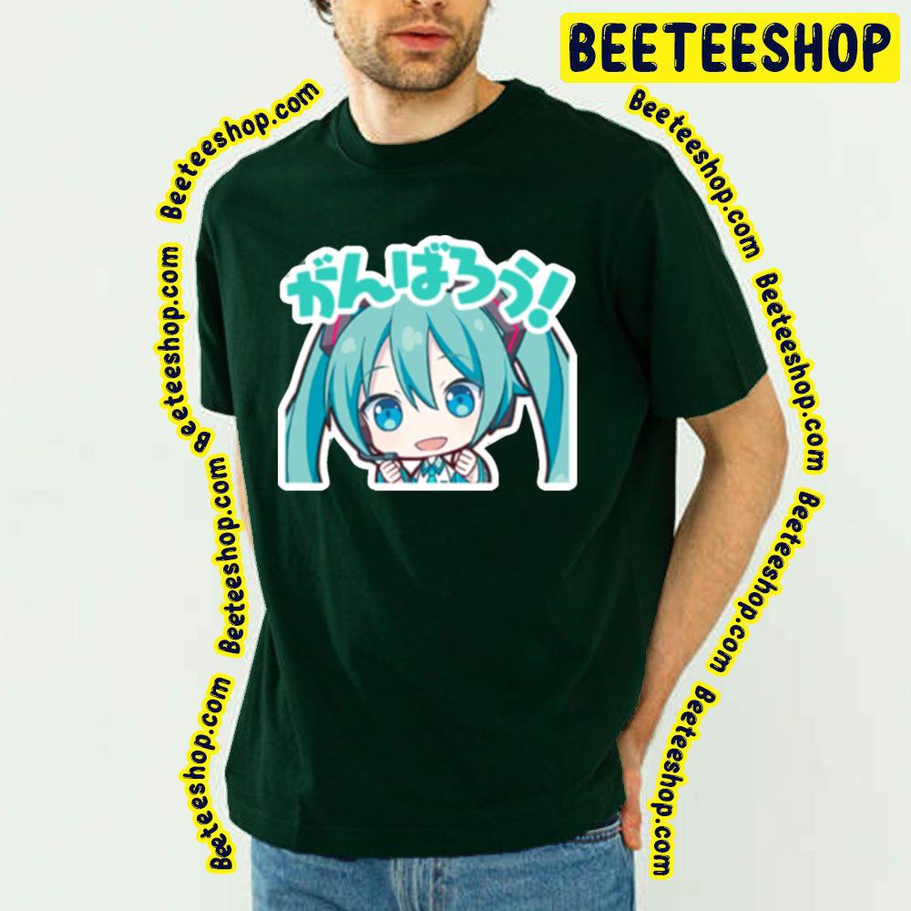 Green Text Hatsune Miku Trending Unisex T-Shirt