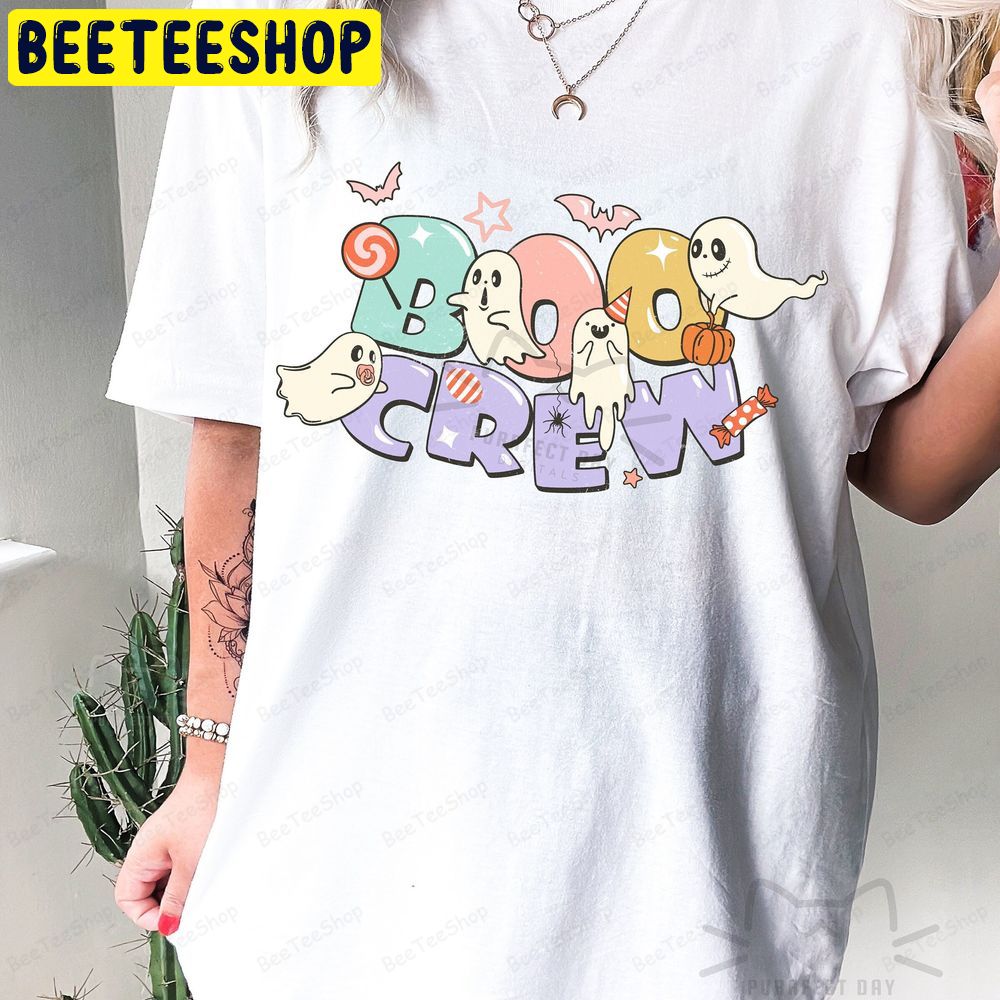 Halloween Crew Retro Boo Crew Cute Ghost Trending Unisex T-Shirt