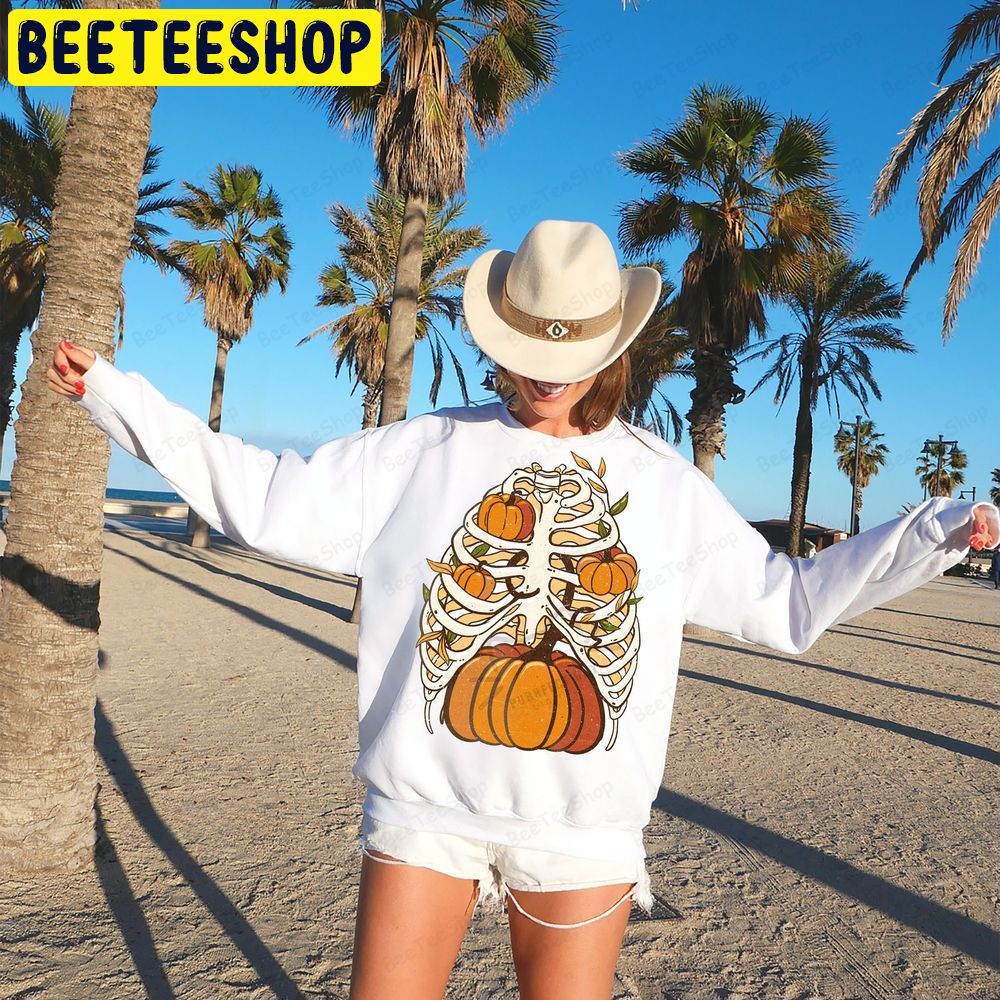 Halloween Skeleton Skeleton Pumpkin Trending Unisex Sweatshirt