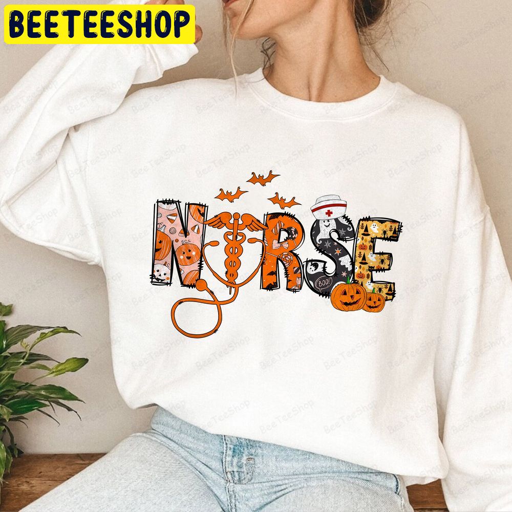 Halloween Spooky Nurse Trending Unisex Sweatshirt