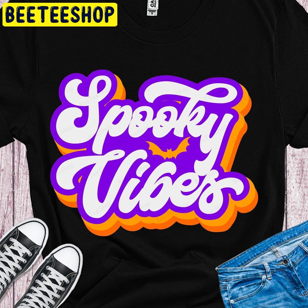 Halloween Spooky Vibes Retro Trending Unisex T-Shirt