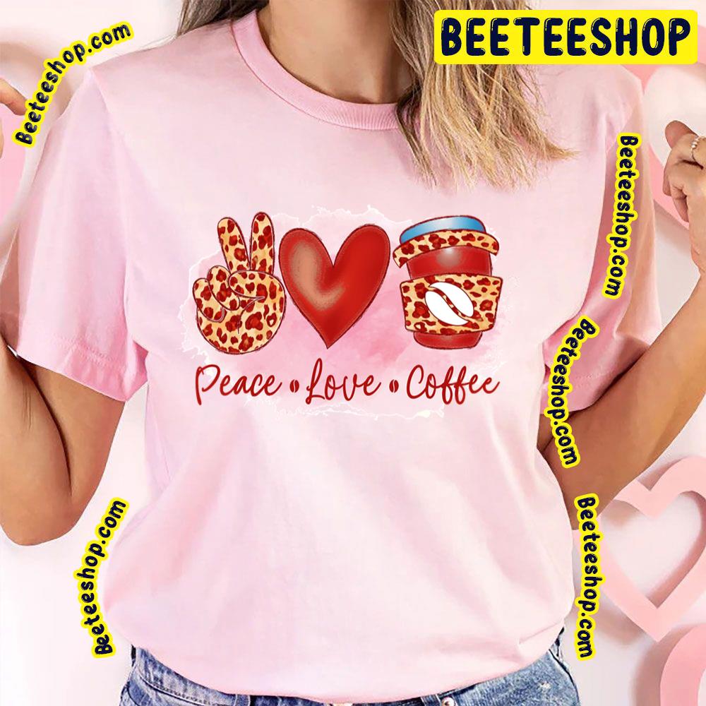 Heart Coffee Peace Maker Trending Unisex T-Shirt