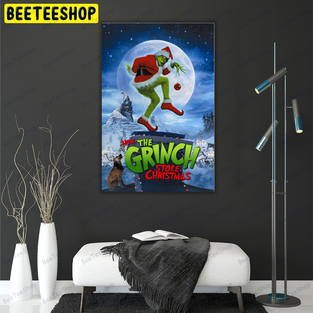 How The Grinch Stole Christmas Jim Carrey Ron Howard Movie Portrait Canvas