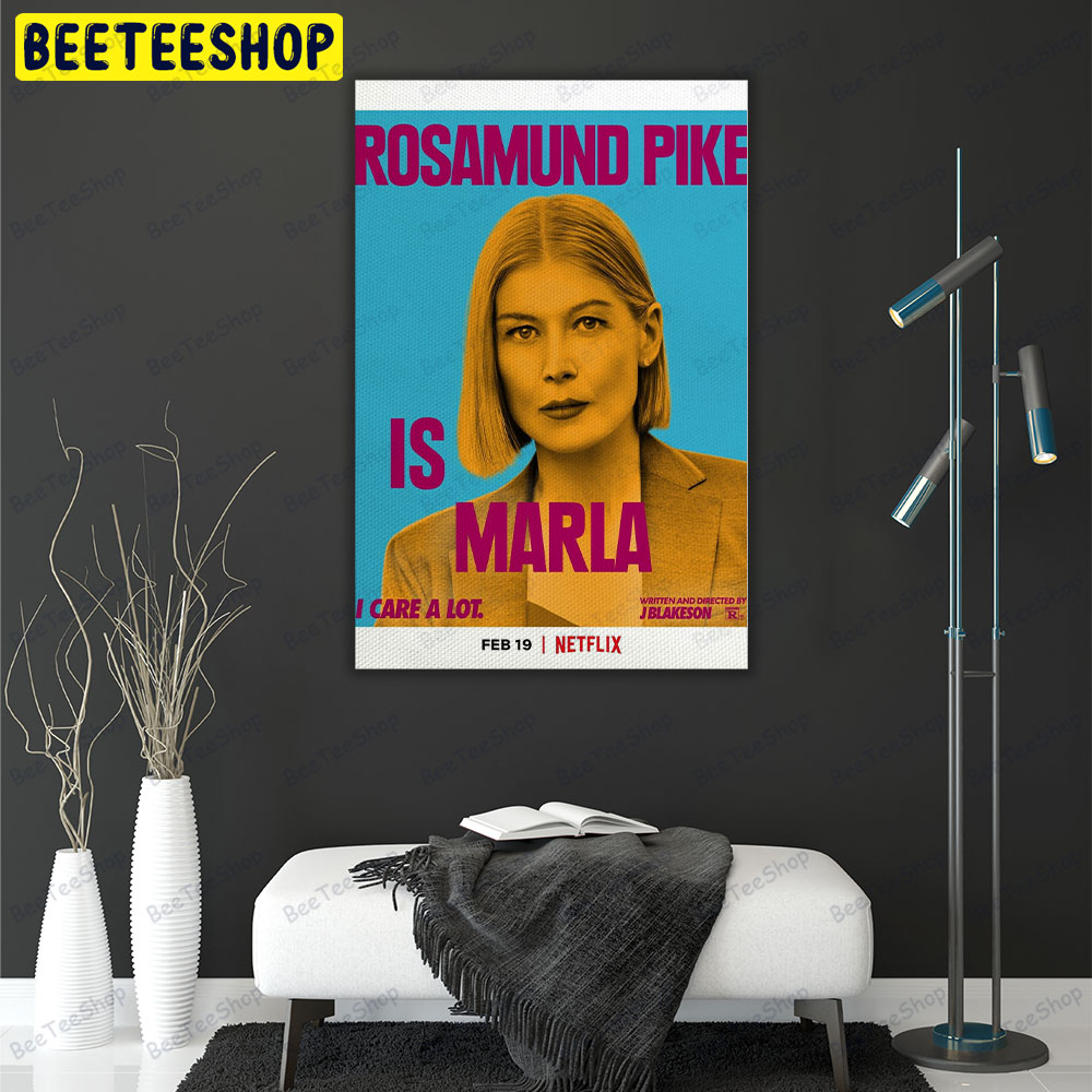 I Care Alot Rosamund Pike Marla Movie Portrait Canvas