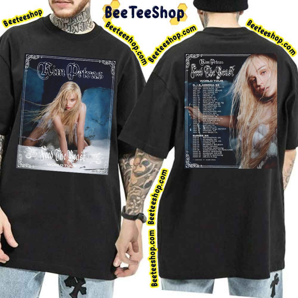 Kim Petras Feed The Beast World Tour 2023 Double Sided Trending Unisex T-Shirt