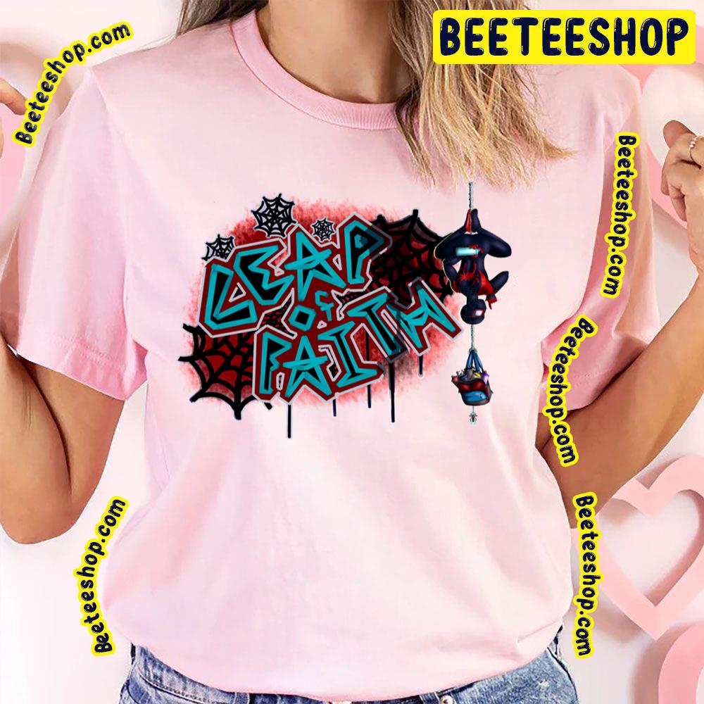 Leap Faith No Bricks Spiderverse Movie Trending Unisex T-Shirt