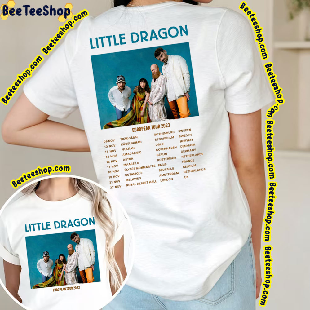 Little Dragon Eu Tour 2023 Double Sided Trending Unisex T-Shirt