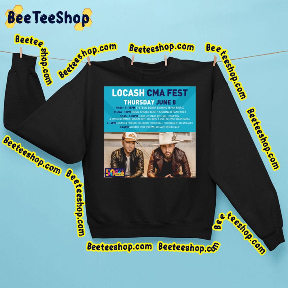 Locash Tour 8 June 2023 Cma Fest Trending Unisex Sweatshirt