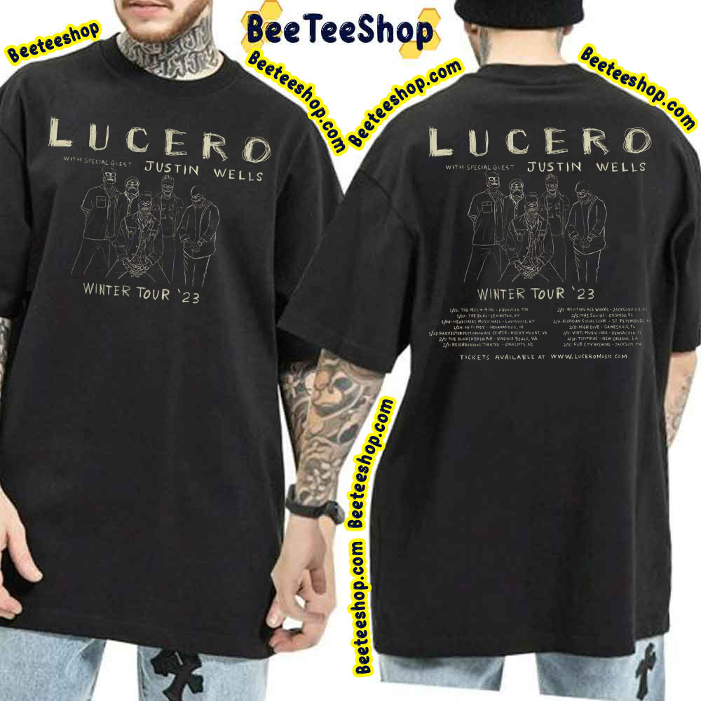 Lucero 2023 Winter Tour Double Sided Trending Unisex T-Shirt