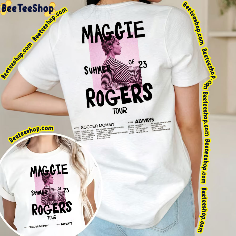 Maggie Rogers Summer Tour 2023 Soccer Mommy Double Sided Trending Unisex T-Shirt