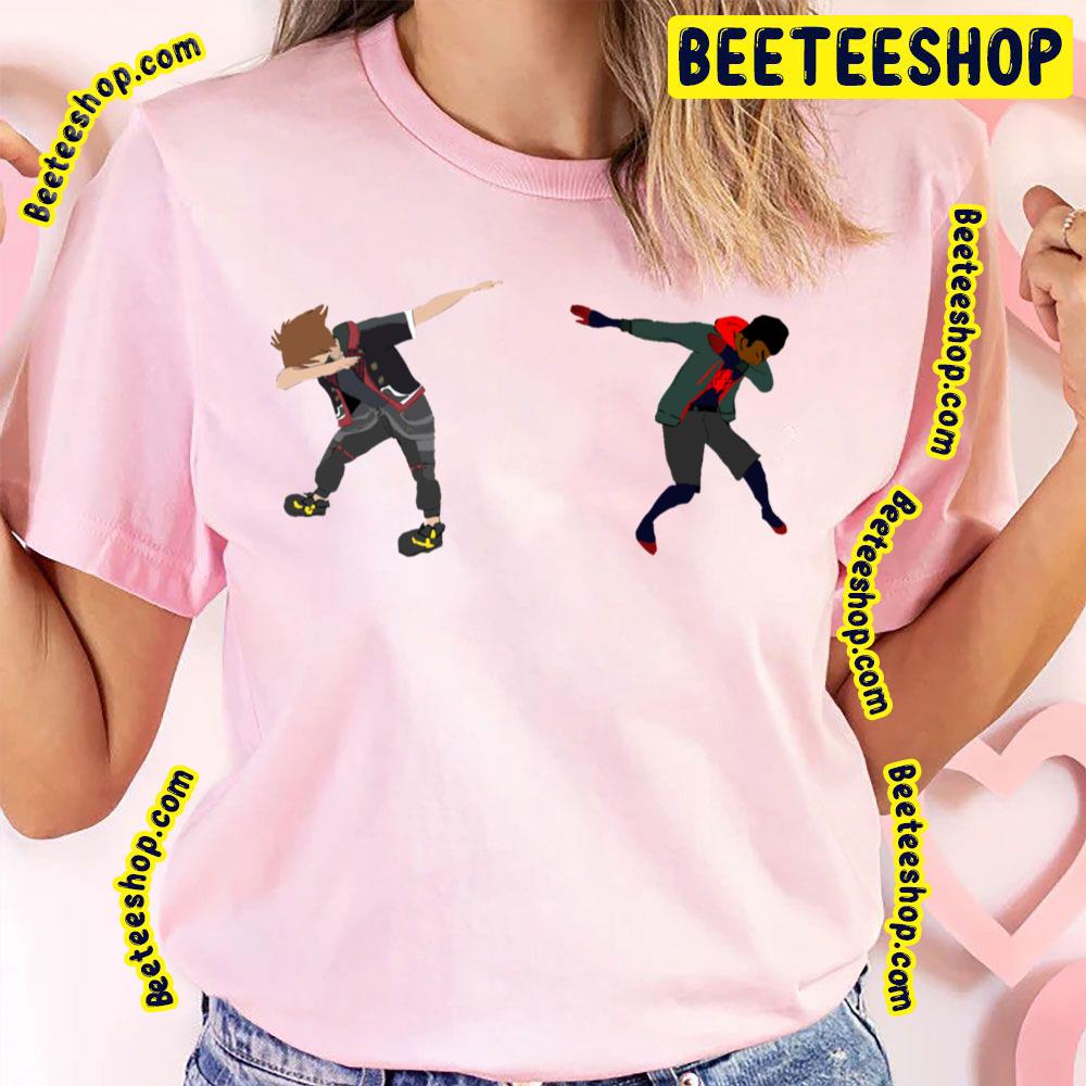 Miles And Sora Dabbing Spiderverse Movie Trending Unisex T-Shirt