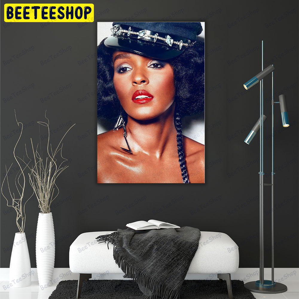 Music Janelle Monae Singer Portrait Canvas