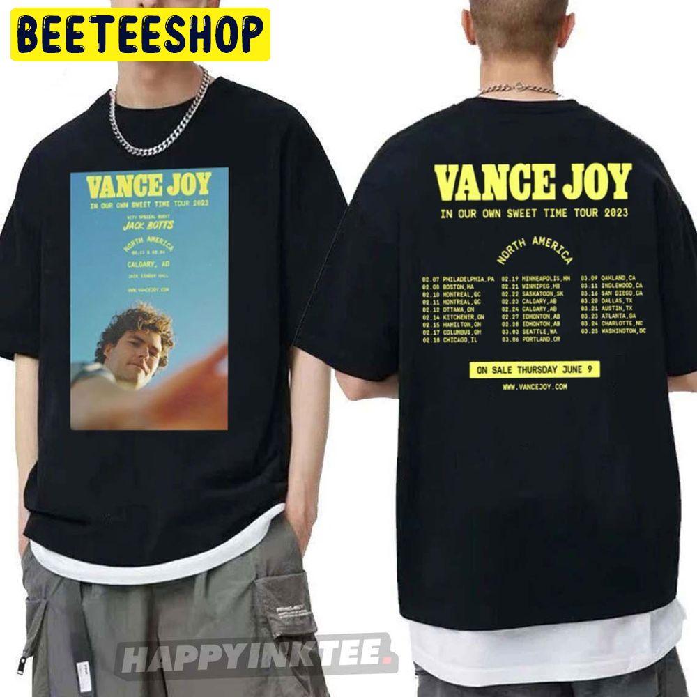 North America Tour 2023 Vance Joy Double Sided Trending Unisex T-Shirt