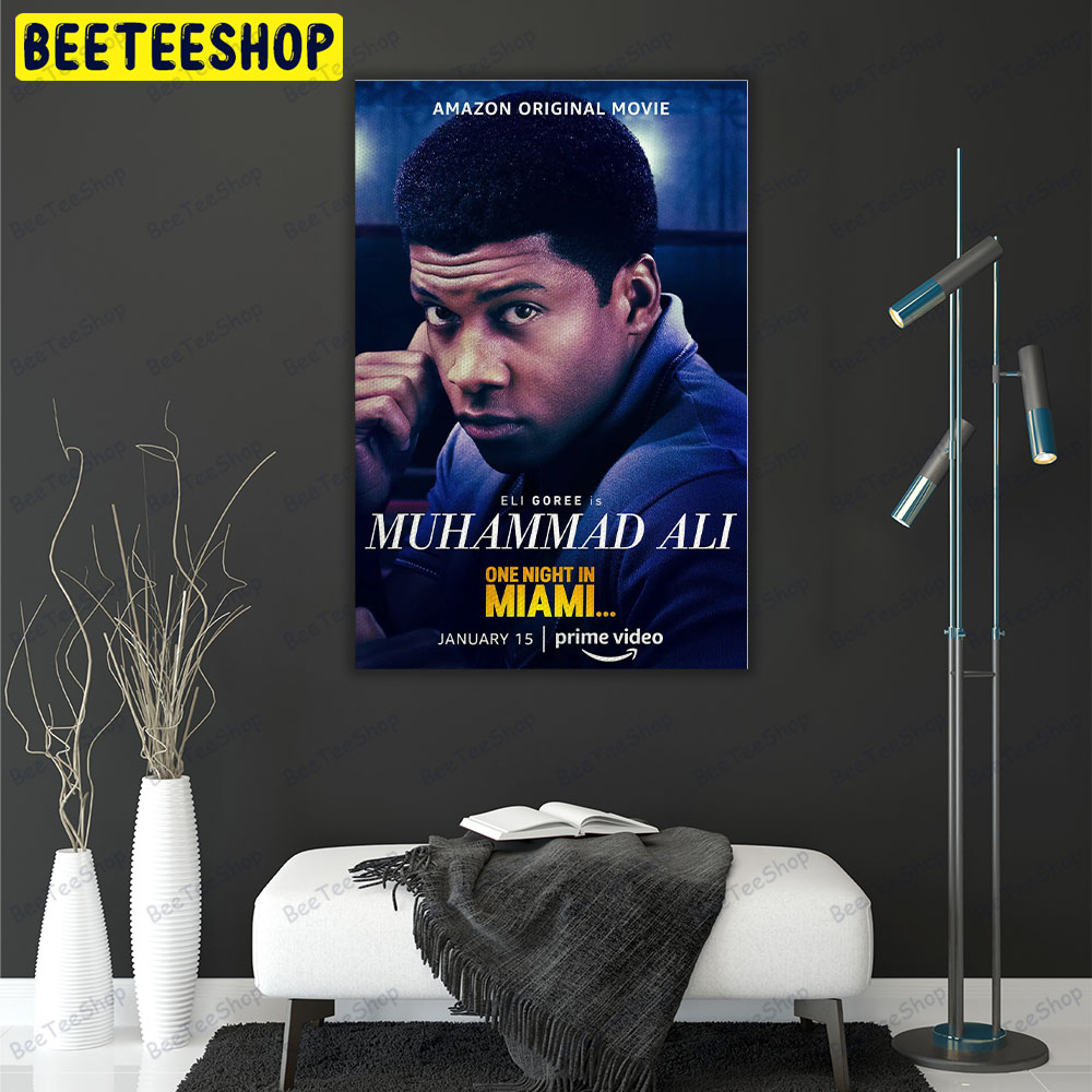 One Night In Miami Eli Goree Muhammad Ali Movie Portrait Canvas