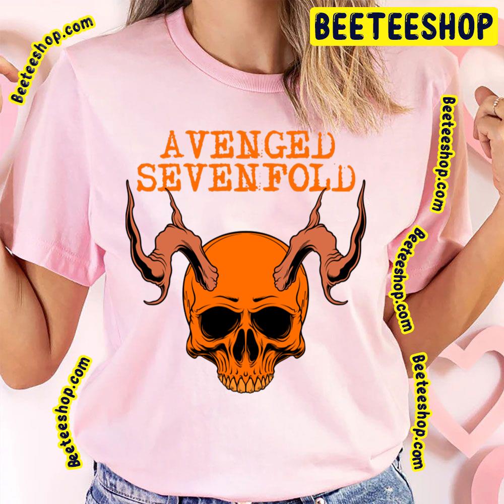 Orange Demon Skull Avenged Sevenfold Trending Unisex T-Shirt