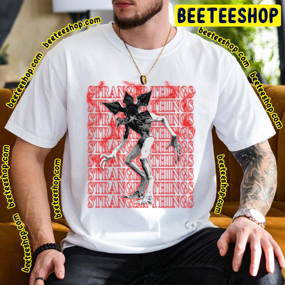 Red Background Stranger Things Demogorgon Trending Unisex T-Shirt